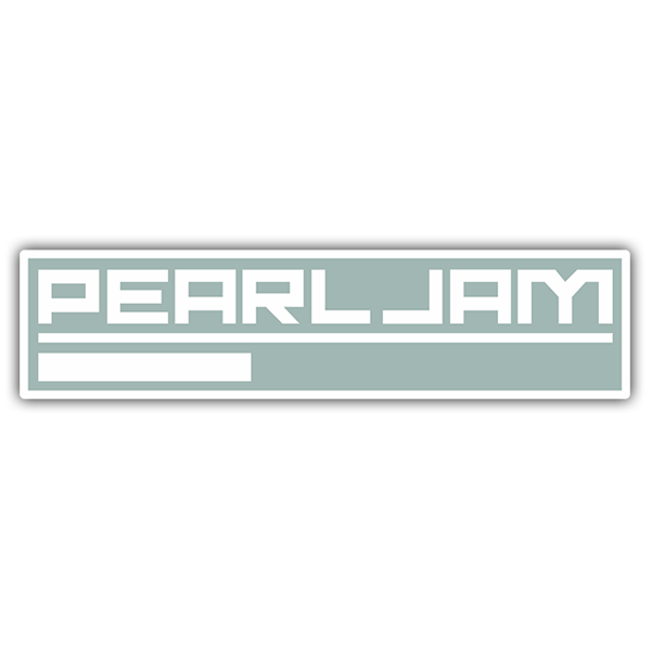 Pegatinas: Logo Pearl Jam con L&iacute;nea Inferior