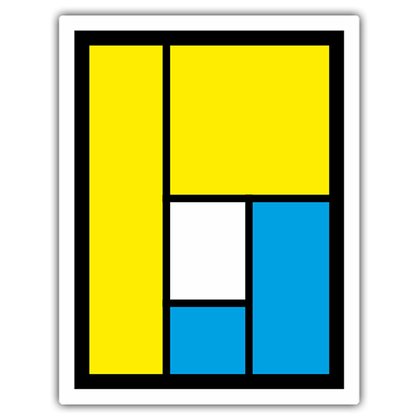 Pegatinas: Logo Pearl Jam con Formas Geom&eacute;tricas