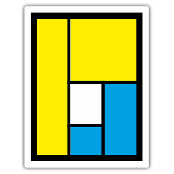 Pegatinas: Logo Pearl Jam con Formas Geom&eacute;tricas