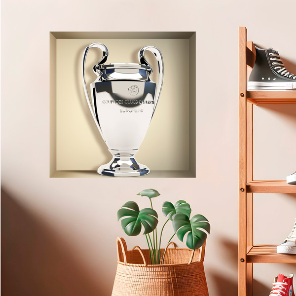 Vinilos Decorativos: Nicho Trofeo Liga de Campeones