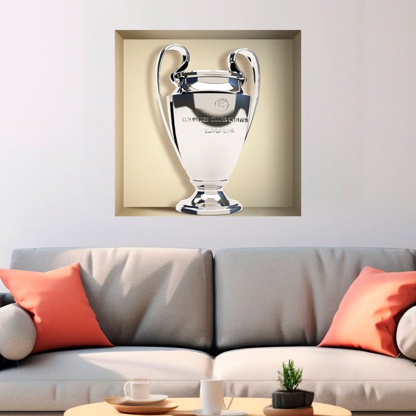 Vinilos Decorativos: Nicho Trofeo Liga de Campeones