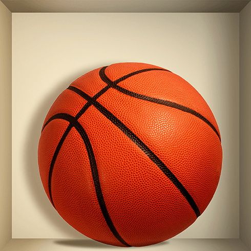 Vinilos Decorativos: Nicho Balón de baloncesto