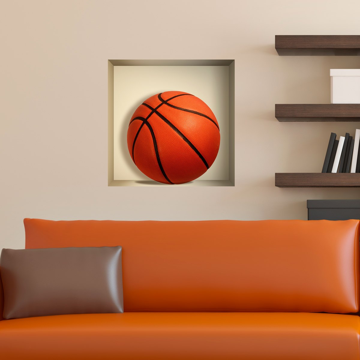 Vinilos Decorativos: Nicho Balón de baloncesto