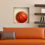 Vinilos Decorativos: Nicho Balón de baloncesto 3