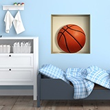 Vinilos Decorativos: Nicho Balón de baloncesto 5