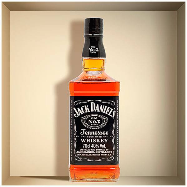 Vinilos Decorativos: Nicho botella de Jack Daniels