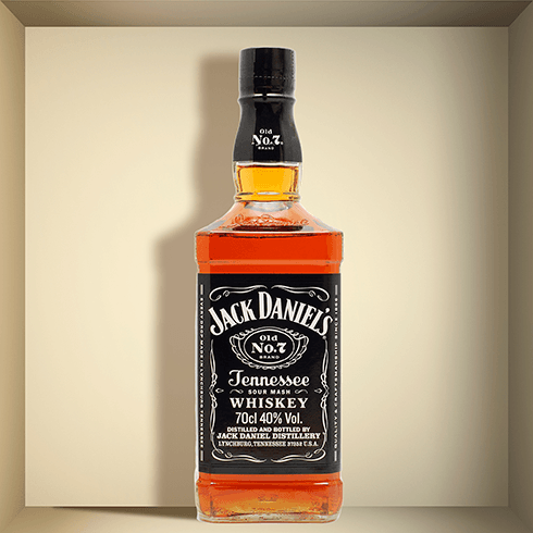 Vinilos Decorativos: Nicho botella de Jack Daniels