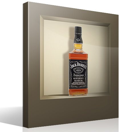 Vinilos Decorativos: Nicho botella de Jack Daniels