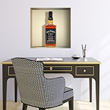 Vinilos Decorativos: Nicho botella de Jack Daniels 5