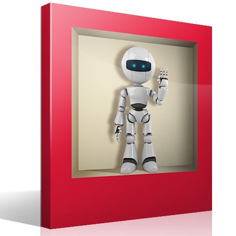 Vinilos Decorativos: Nicho con Robot