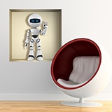 Vinilos Decorativos: Nicho con Robot 5