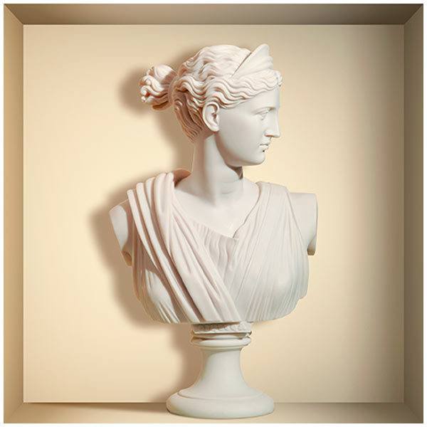 Vinilos Decorativos: Nicho busto griego