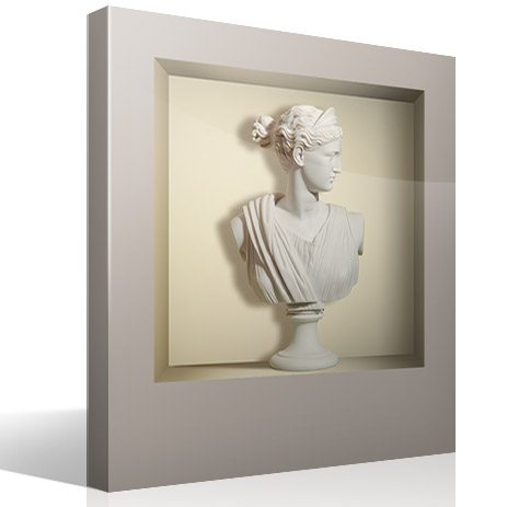 Vinilos Decorativos: Nicho busto griego