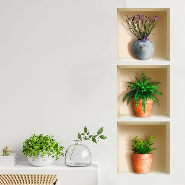 Vinilos Decorativos: Nicho Plantas