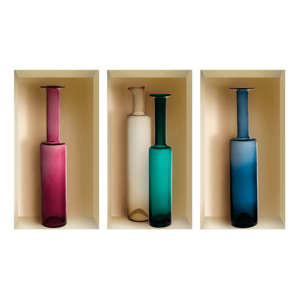 Vinilos Decorativos: Nicho Jarrones de Colores II