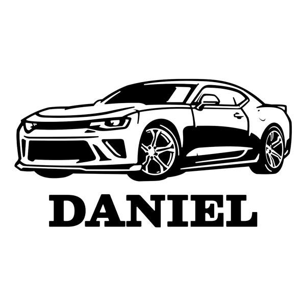 Vinilos Infantiles: Coche Deportivo con Nombre