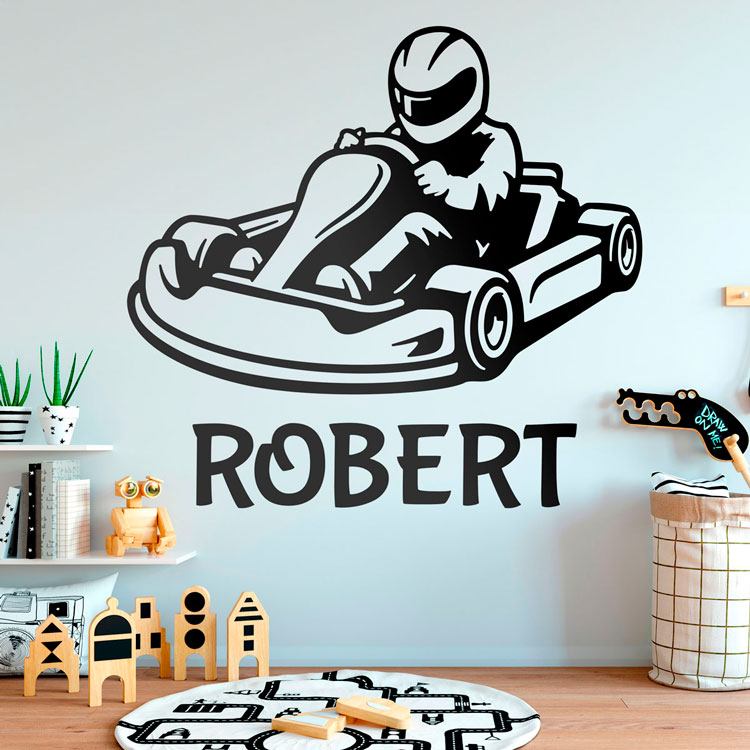 Vinilos Infantiles: Kart Personalizado