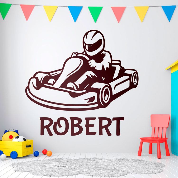 Vinilos Infantiles: Kart Personalizado