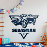 Vinilos Infantiles: Aventura 4x4 con Nombre