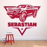 Vinilos Infantiles: Aventura 4x4 con Nombre 2