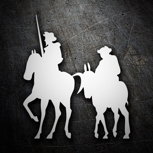 Pegatinas: Don Quijote y Sancho 0