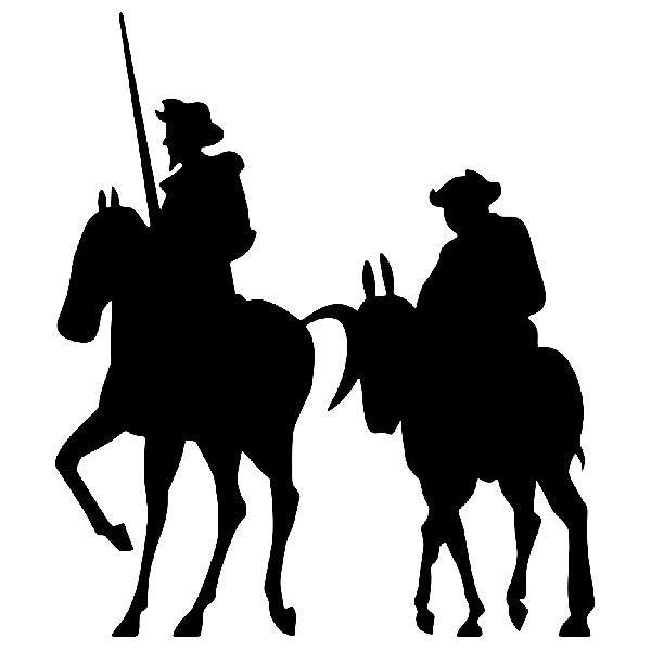 Pegatinas: Don Quijote y Sancho