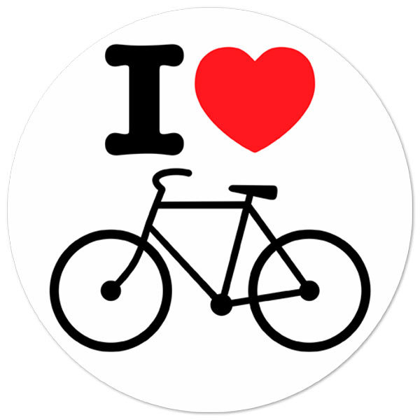 Pegatinas: Amo la bicicleta