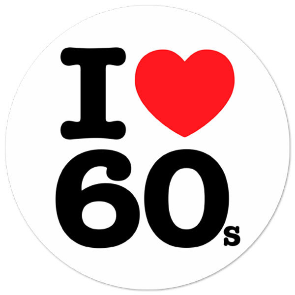 Pegatinas: I love 60s