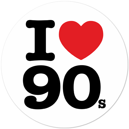Pegatinas: I love 90s