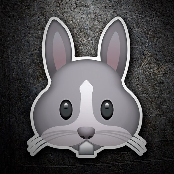 Pegatinas: Cara de Conejo