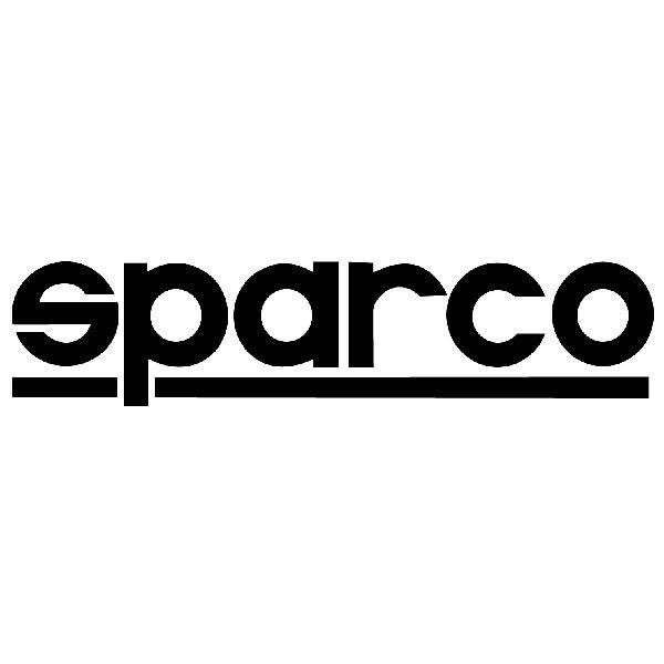 Pegatinas: Sparco con Letras Gruesas