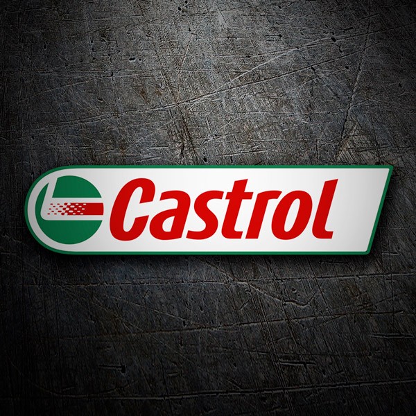 Pegatinas: Logotipo Castrol en Rojo y Verde