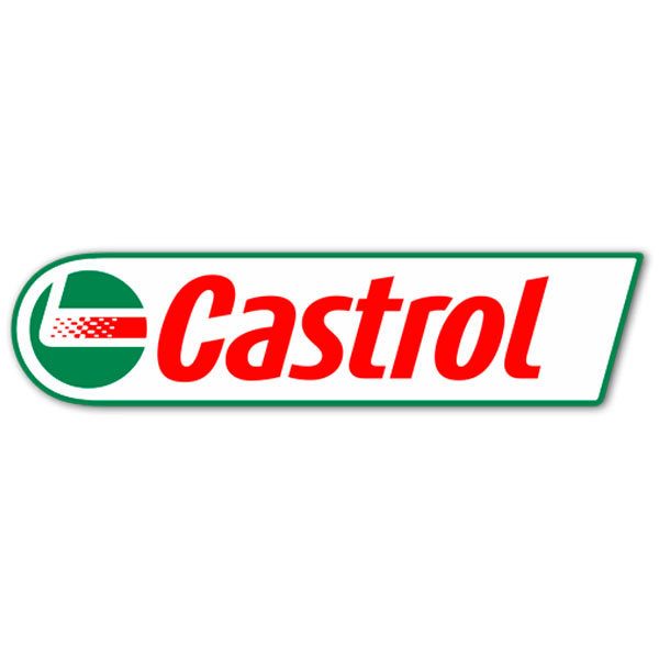 Pegatinas: Logotipo Castrol en Rojo y Verde