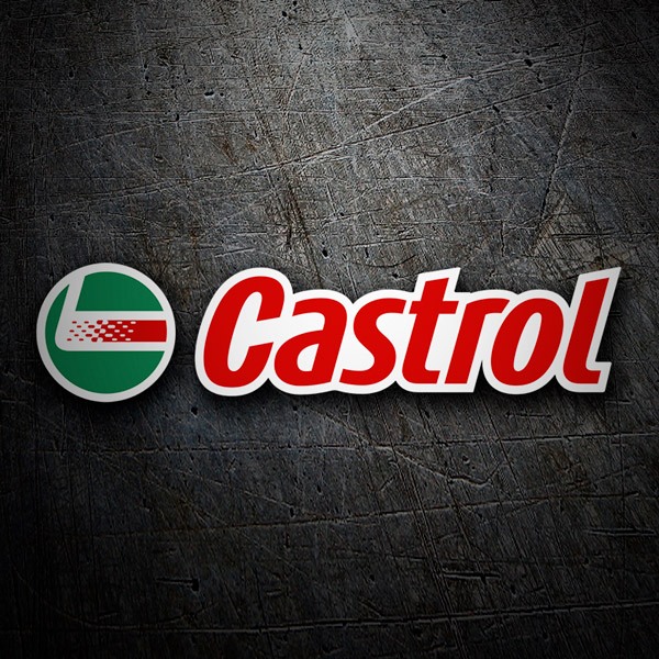 Pegatinas: Castrol 3 en C&iacute;rculo Verde