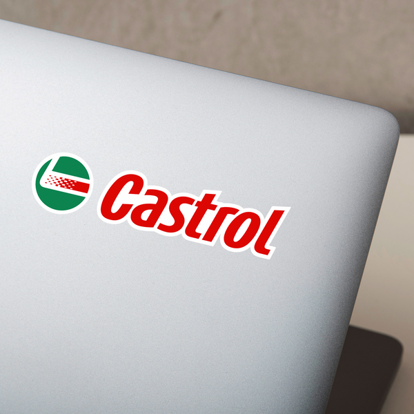 Pegatinas: Castrol 3 en C&iacute;rculo Verde