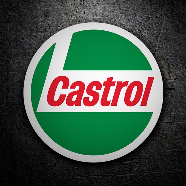 Pegatinas: Logo Castrol 7 en Composici&oacute;n Circular