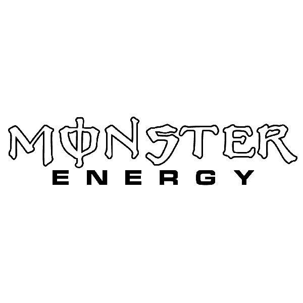 Pegatinas: N&uacute;mero 2 Monster Energy