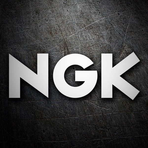 Pegatinas: Logo NGK Minimalista