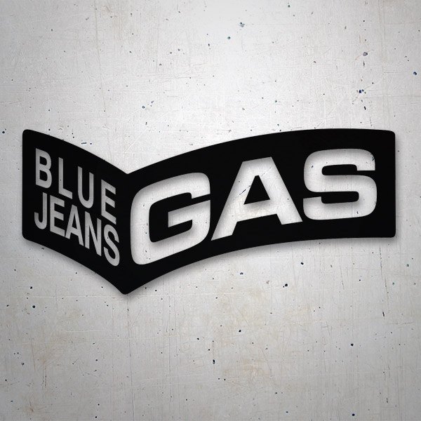 Pegatinas: Gas Blue Jeans