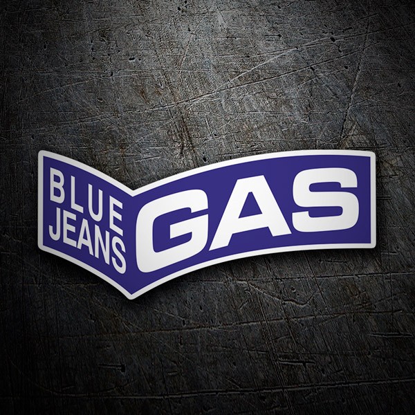 Pegatinas: Gas Blue Jeans azul