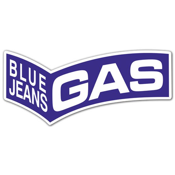 Pegatinas: Gas Blue Jeans azul