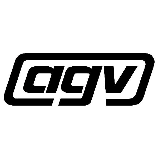 Pegatinas: Logotipo AGV con letras estilizadas
