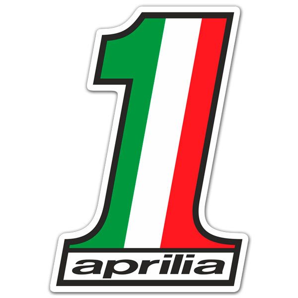 Pegatinas: Logo Aprilia N&uacute;mero 1