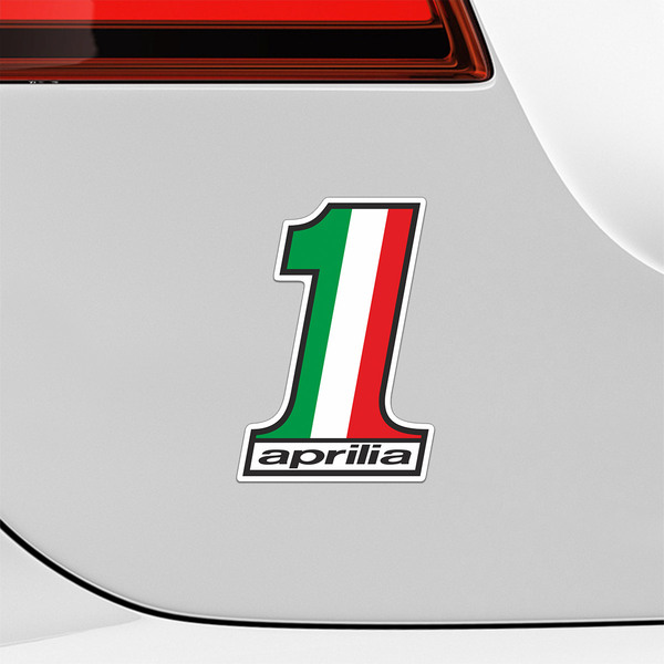 Pegatinas: Logo Aprilia N&uacute;mero 1
