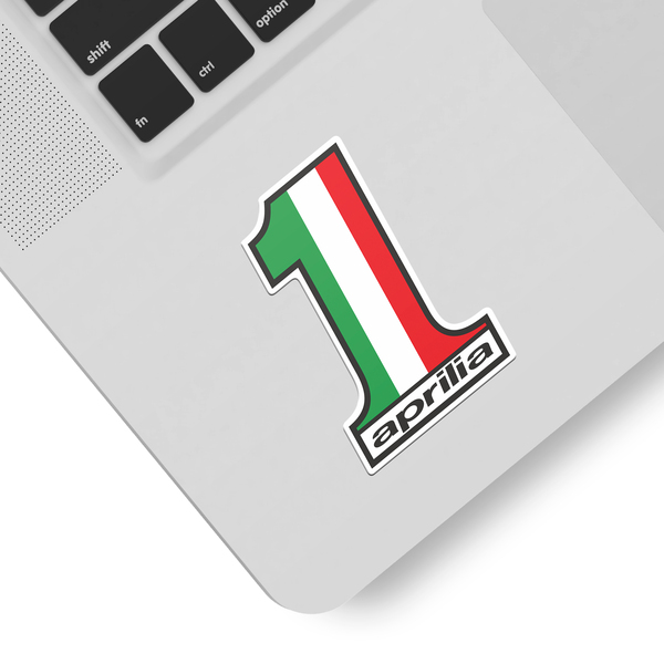 Pegatinas: Logo Aprilia N&uacute;mero 1