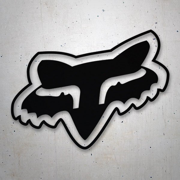 Pegatinas: N&uacute;mero 5 Zorro Estilizado