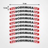 Pegatinas: 10 pegatinas Yoshimura llanta 3