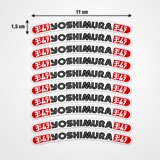 Pegatinas: Yoshimura llanta 10X 3