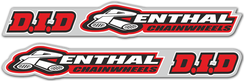 Pegatinas: Renthal + D.I.D 2X