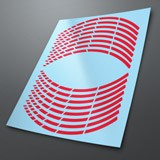 Pegatinas: Bandas llantas Moto GP Style 10 mm. reflectantes 4